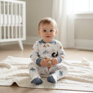 Koala Baby Boys 1 Piece Sleep and Play Coverall, Size Nb